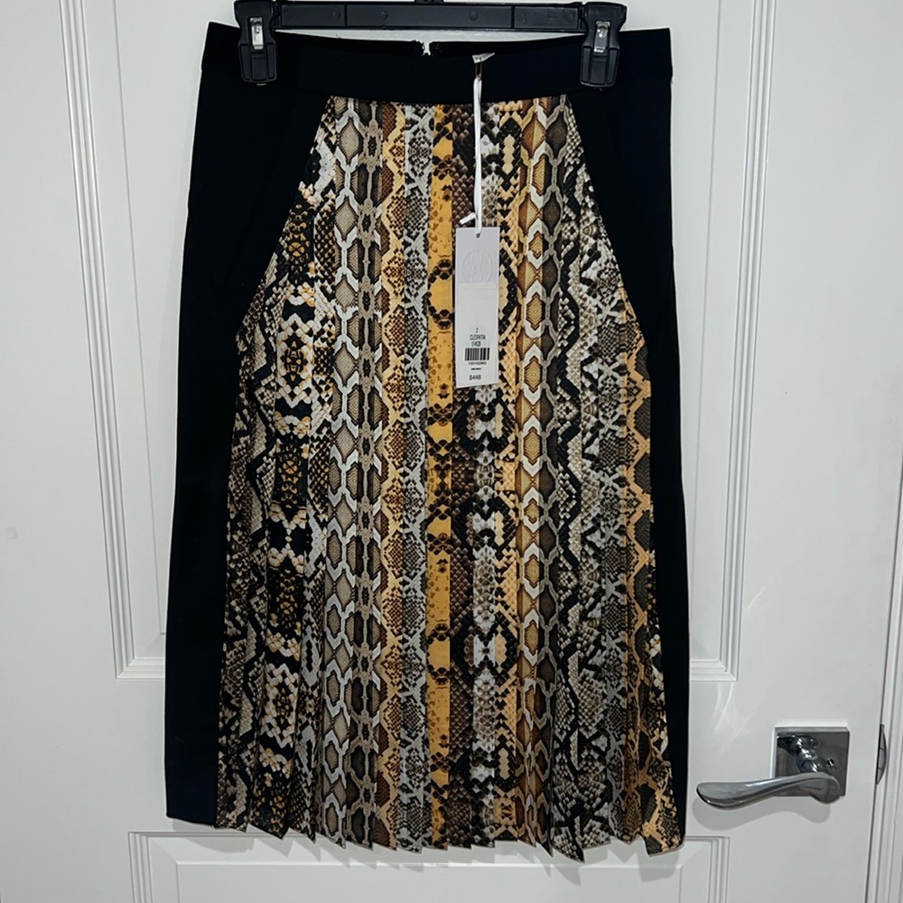 Per se snake skin print skirt